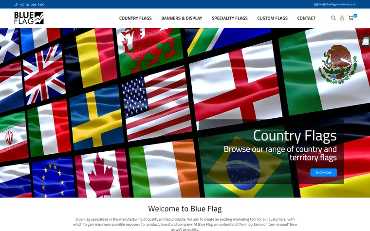 National Flag website designed and built by FUTR Agency