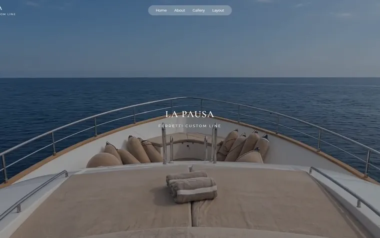 La Pausa website by FUTR Agency