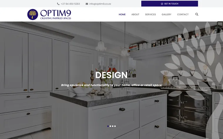 Optim9 website by FUTR Agency