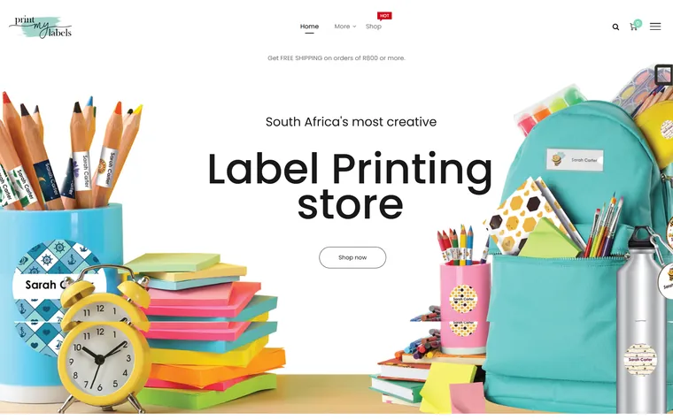Print My Labels website by FUTR Agency