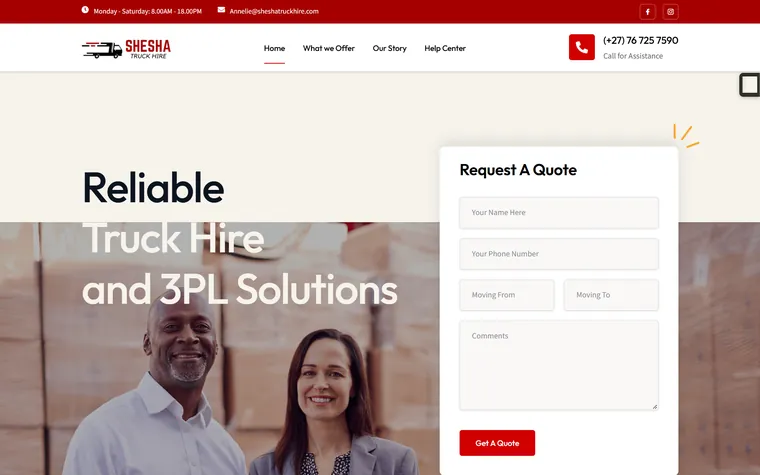 Shesha website designed and built by FUTR Agency