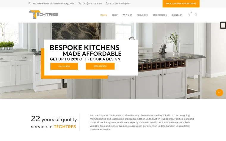 Techtres website by FUTR Agency