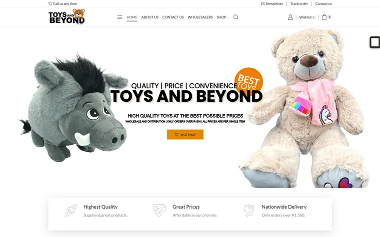 Toys & Beyond website by FUTR Agency
